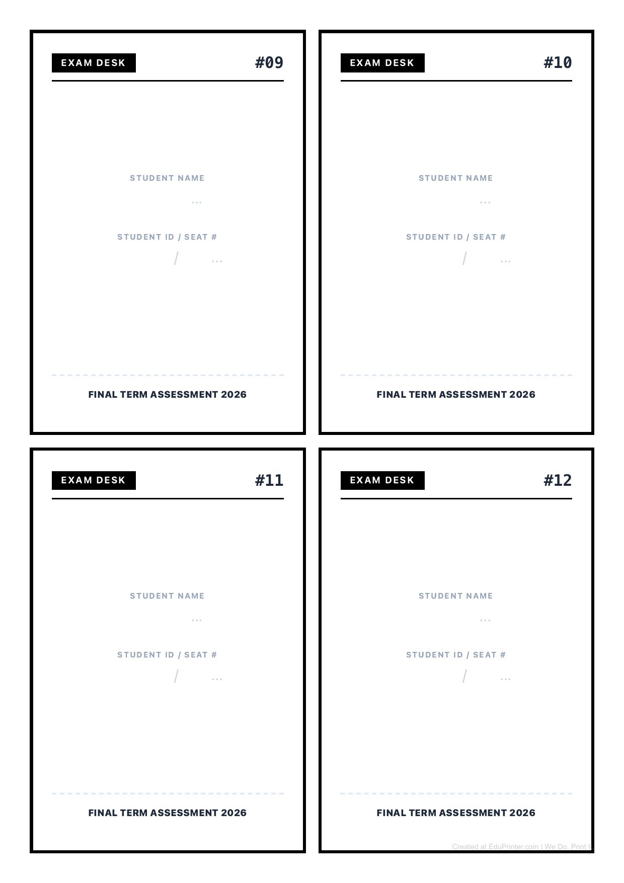 專業級考試座位標籤：自動產生流水號與學生資訊，考場佈置必備 - Page 3