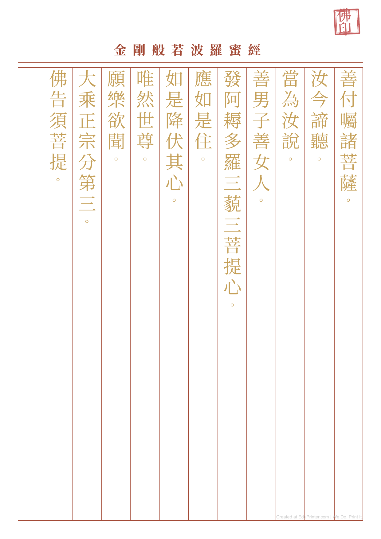 Diamond Sutra - Printable Education - Page 4