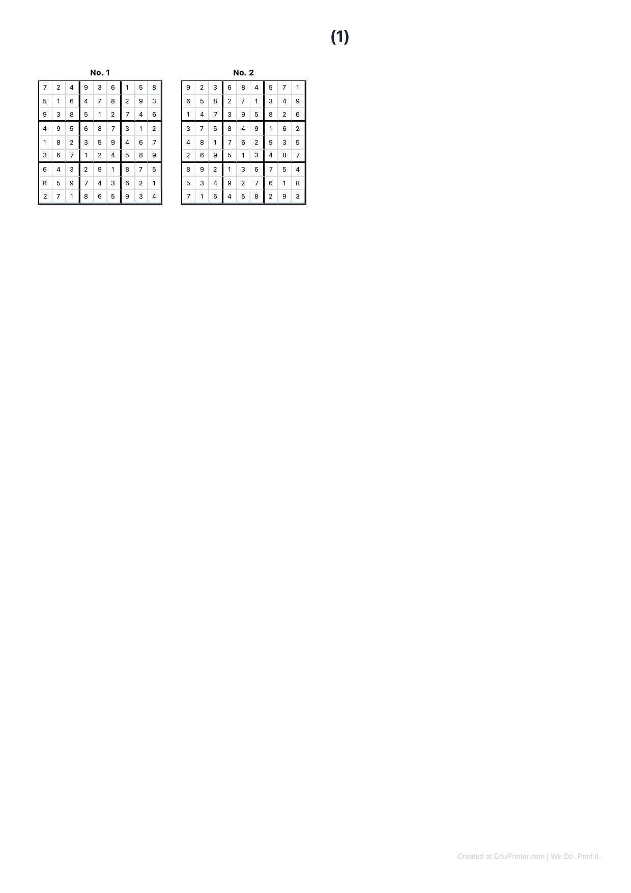 標準數獨：9x9 經典邏輯挑戰 (中等難度) - Page 2